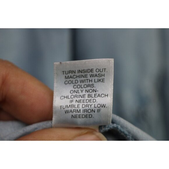 J.Jill Denim 3/4 Belled Sleeve Tunic-Size Large-BOHO - Picture 7 of 11